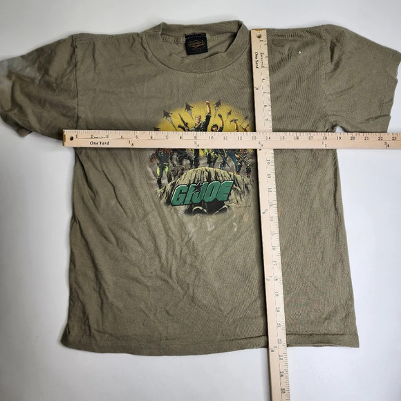 Vintage Changes GI Joe‎ Shirt Green Size Small Distressed - Picture 4 of 10